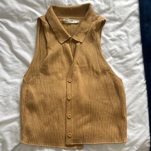 Brown XL sweater vest.